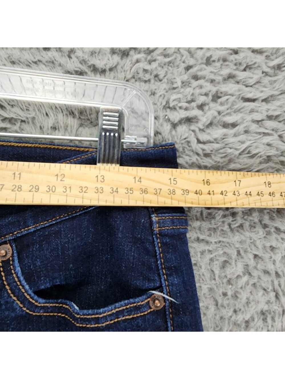 Old Navy Jeans Womens 6 Short Blue Stretch Denim Curvy Skinny - Picture 4 of 11